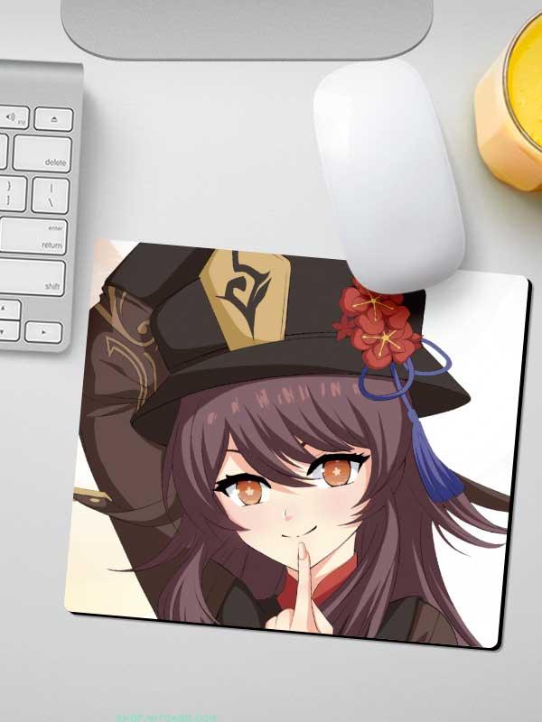 Hu Tao Flat mouse pad